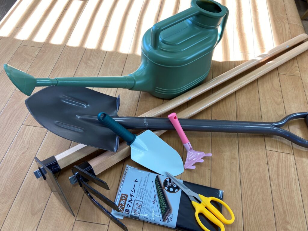 貸し出しされる農具です